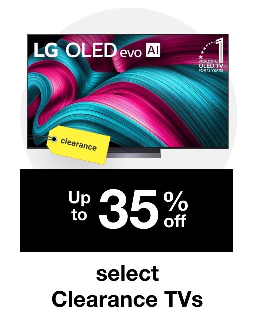 Up to 35% off select Clearance TVs